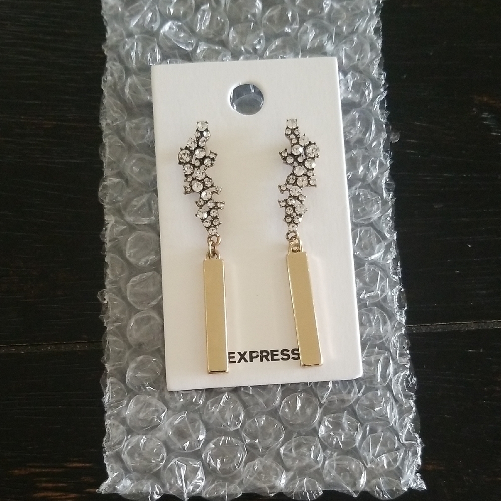 Express Gold and Silver Dangle Earrings